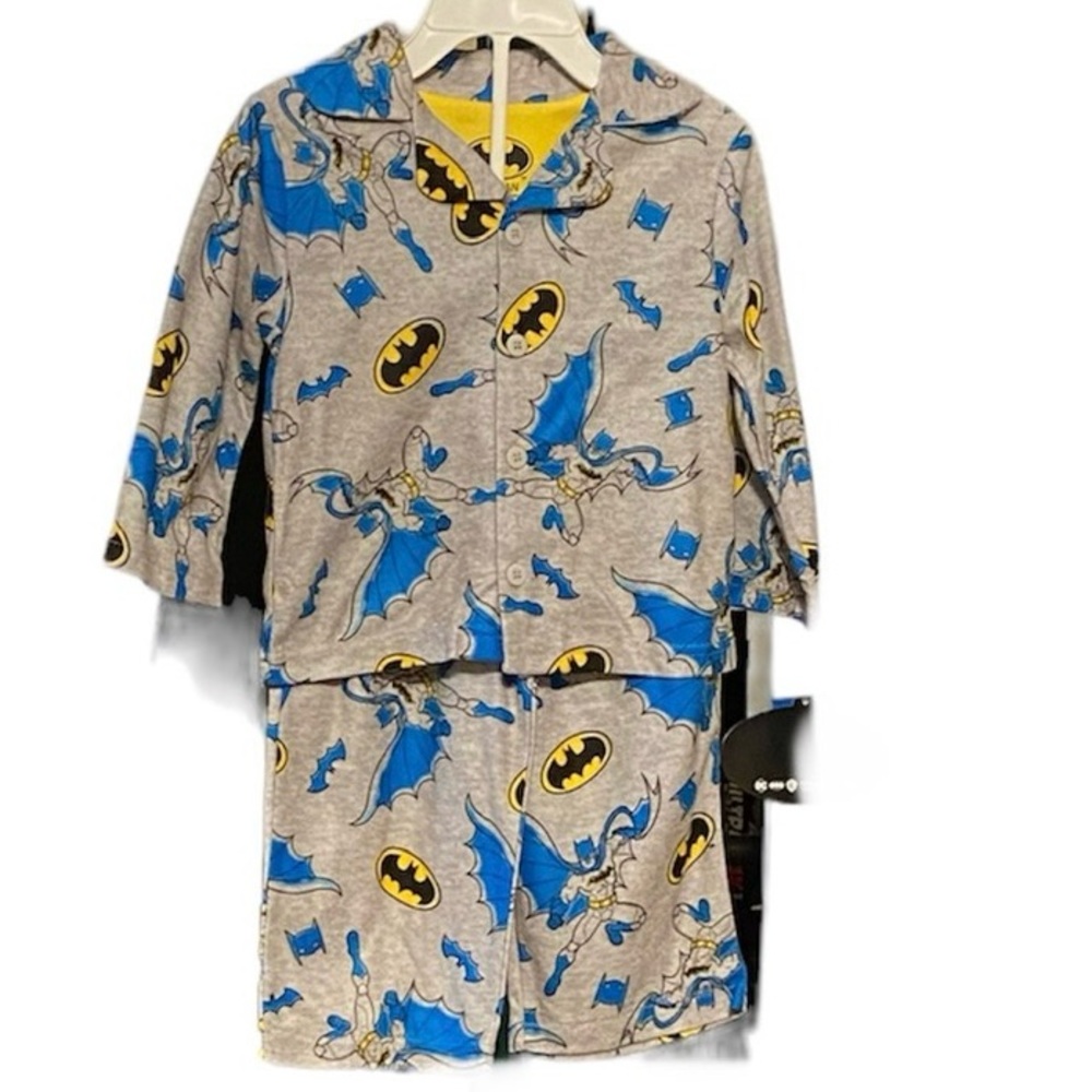 Batman - 2-Piece Loose-fit Button Down Pajamas Set